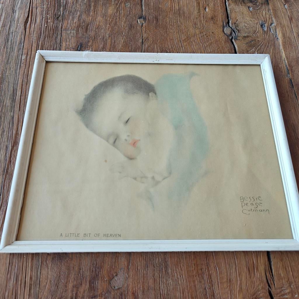 Klassieke schilderijtje babij .Bessie pease Gutmann, Ophalen of Verzenden