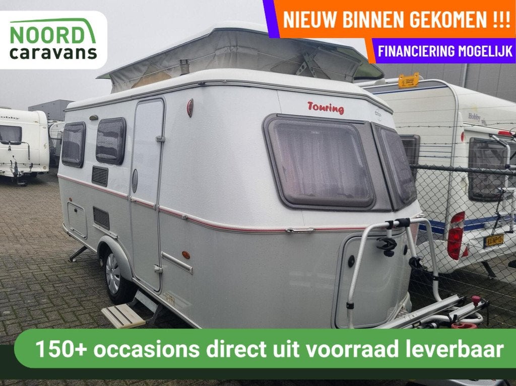 Eriba TROLL 550 TOURING MOVER + HEFDAK +FIETSENDRAGER, Caravans en Kamperen, Caravans, Mover, Bedrijf, 750 - 1000 kg, 5 tot 6 meter