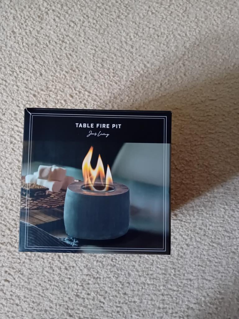 Table fire pit voor binnen en buiten Jens living NIEUW, Ophalen, Overige materialen, Minder dan 25 cm