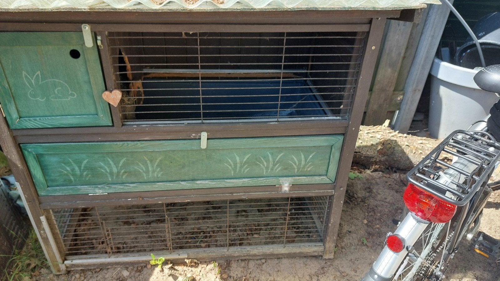 Konijnenhok buitenhok met uitneembare bak, Dieren en Toebehoren, Ophalen, 90 cm of meer, Konijn, Hok