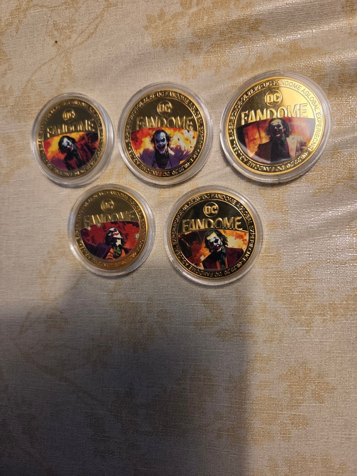 DC Fandome Joker munten set - 5 stuks, Postzegels en Munten, Munten | Nederland, Ophalen of Verzenden, Overige waardes, Setje