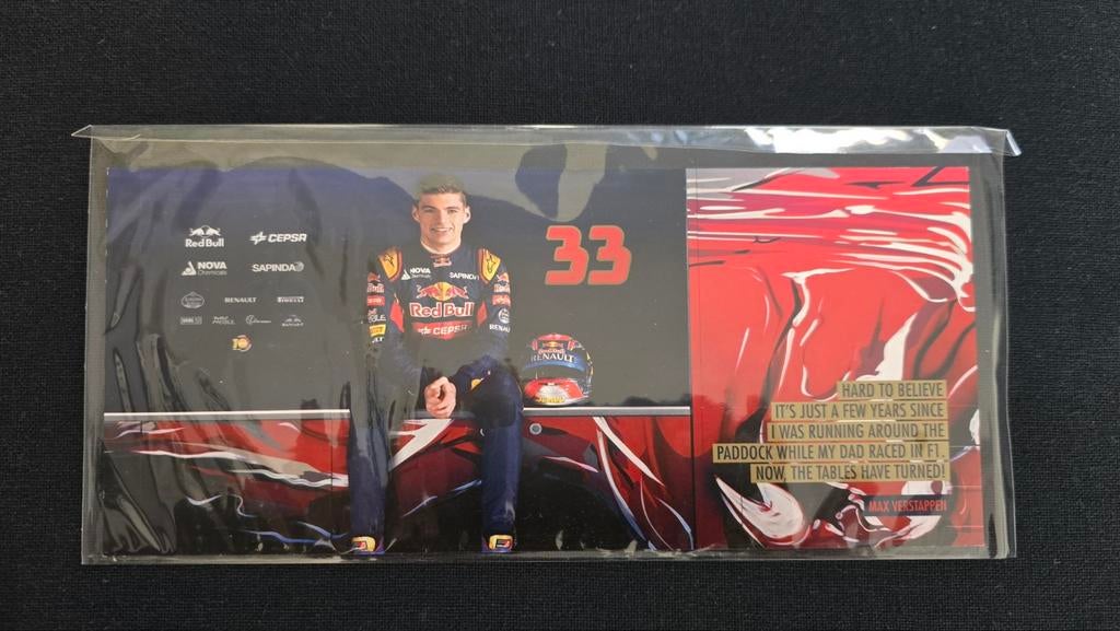 EXCLUSIEVE Max Verstappen Coureurskaart 2015 - Toro Rosso, Verzamelen, Ophalen of Verzenden, Zo goed als nieuw, Formule 1