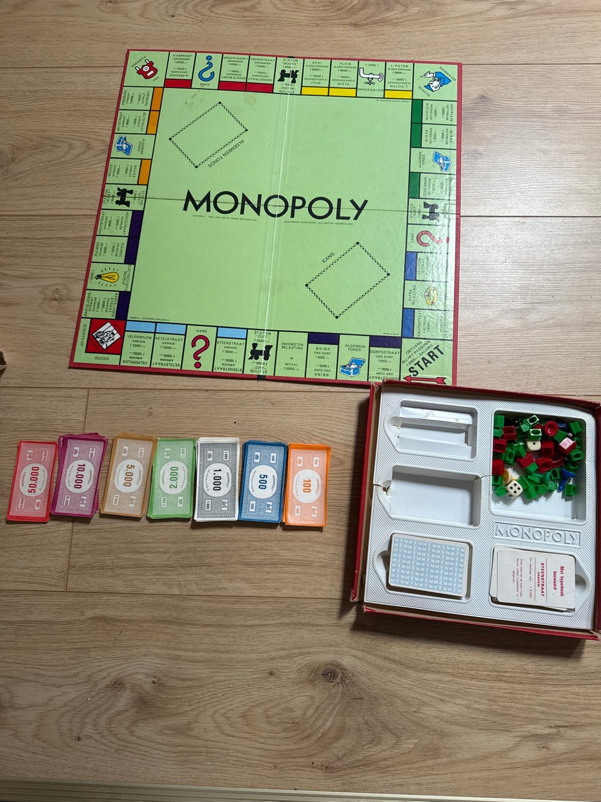 Vintage Monopoly Bordspel - Smeets + Schippers Spellen B.V., Drie of vier spelers, Ophalen of Verzenden, Gebruikt