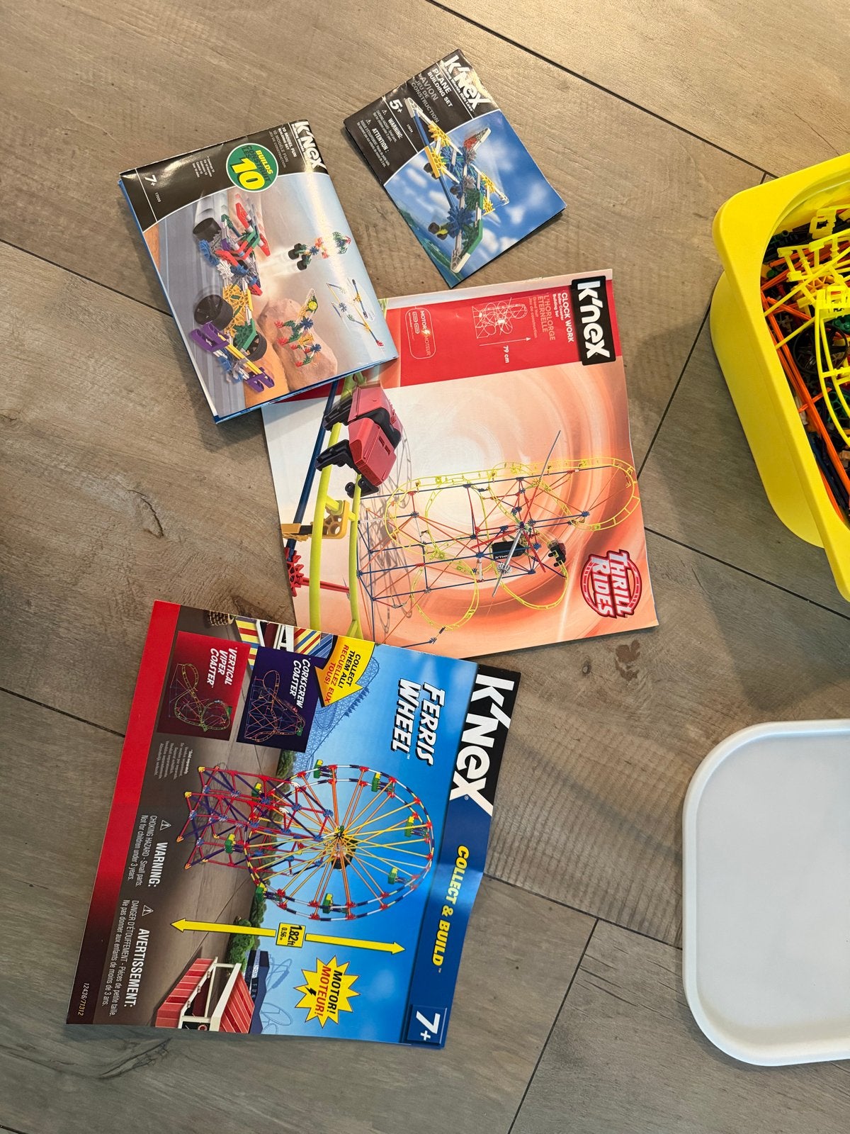 K'nex — reuzenrad, thrill ride en 2 kleine sets, Ophalen of Verzenden, Gebruikt, K'nex