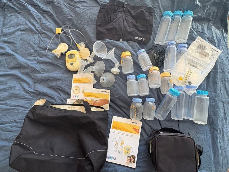 Medela Freestyle Borstkolf Set met Accessoires, Ophalen, Gebruikt, Medela, Borstkolf