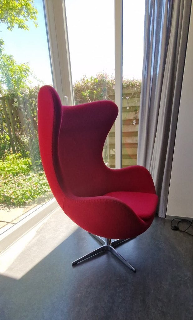 Egg Chair fauteuil, Ophalen, Gebruikt, 75 tot 100 cm, 75 tot 100 cm