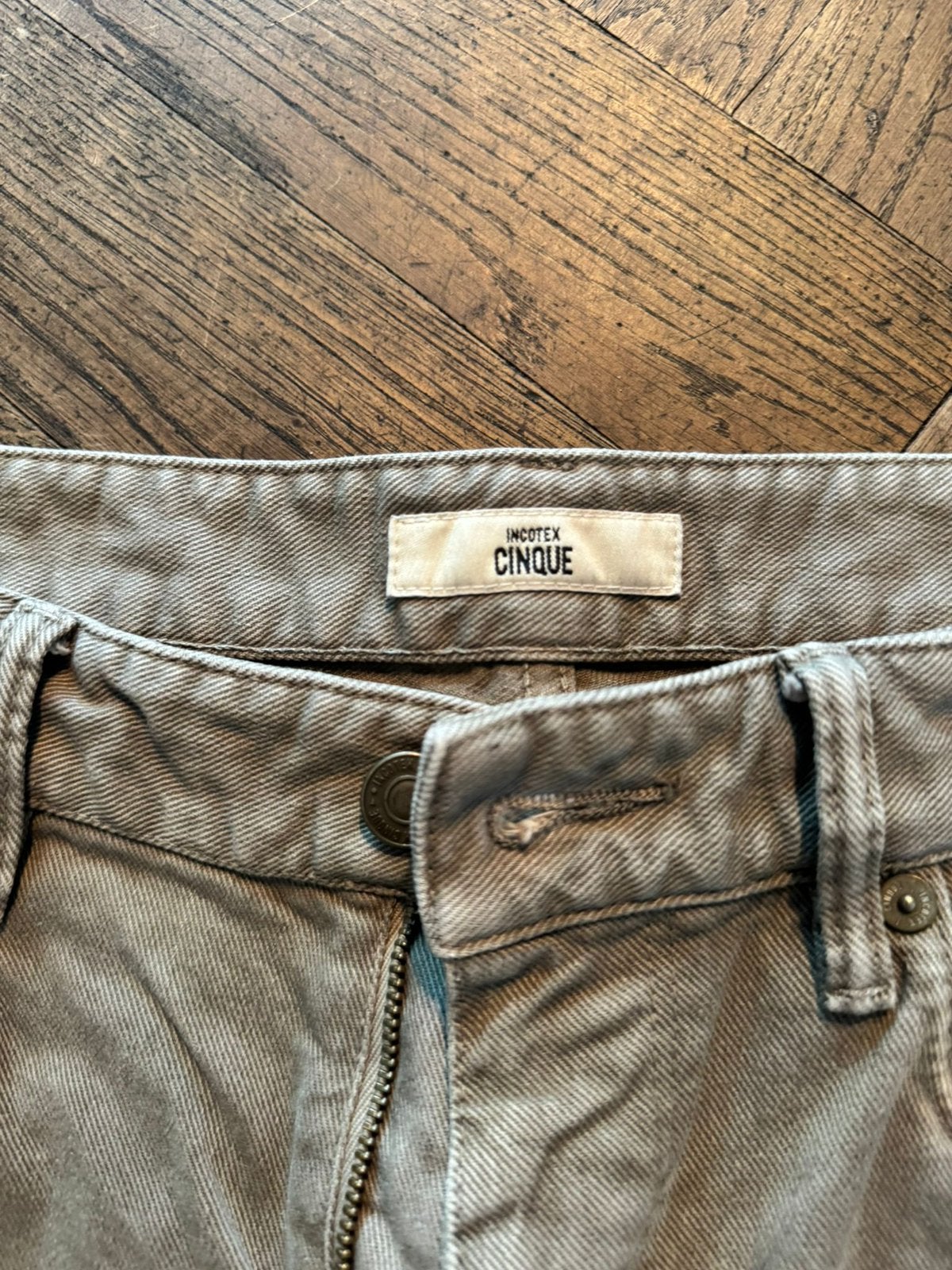 Heren broek Incotex maat 36, Ophalen of Verzenden, Zo goed als nieuw, Beige