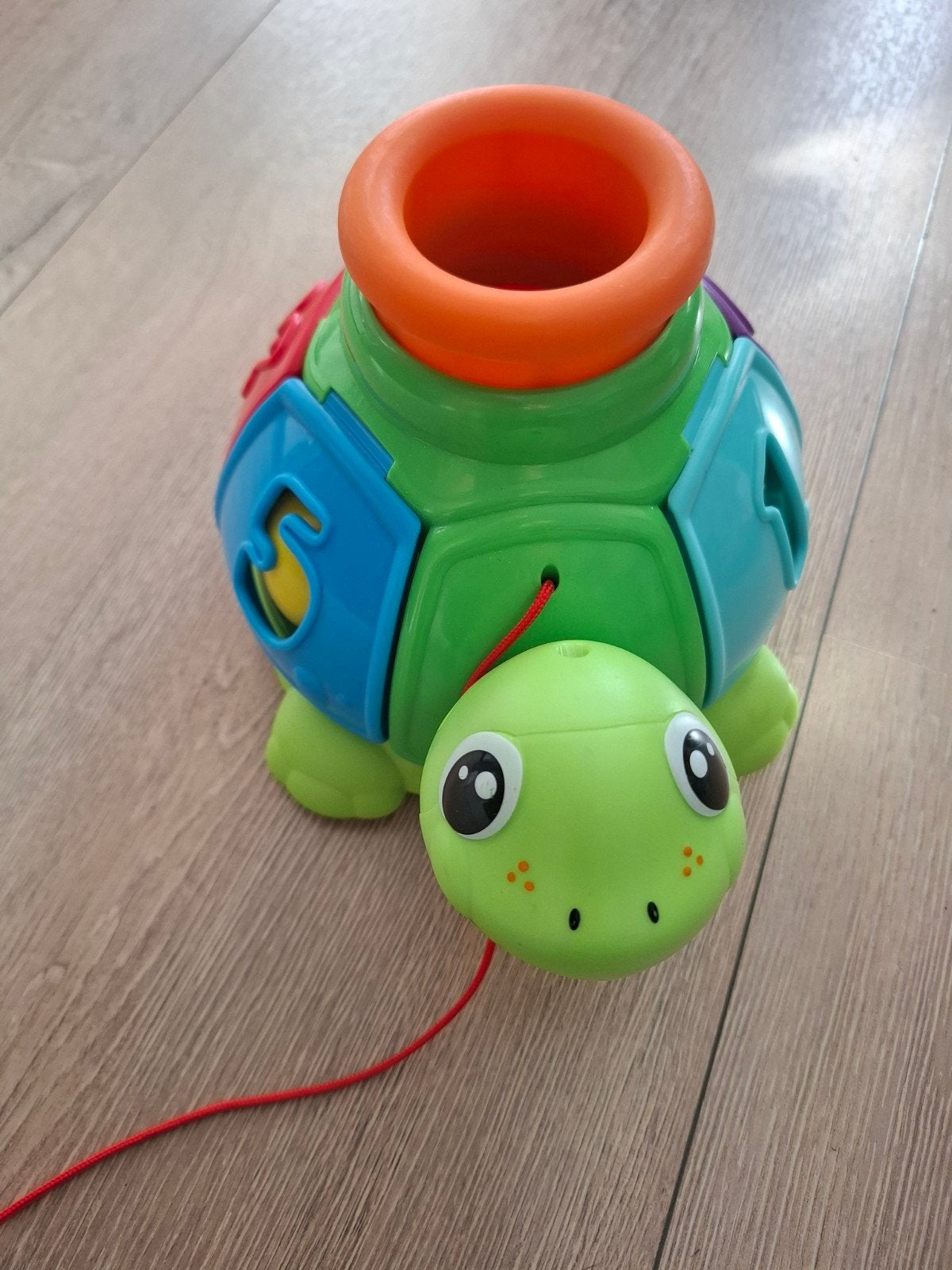 Chicco Schildpad Vormenstoof met Trekkoord, Ophalen, Gebruikt, Overige typen, Met wieltjes