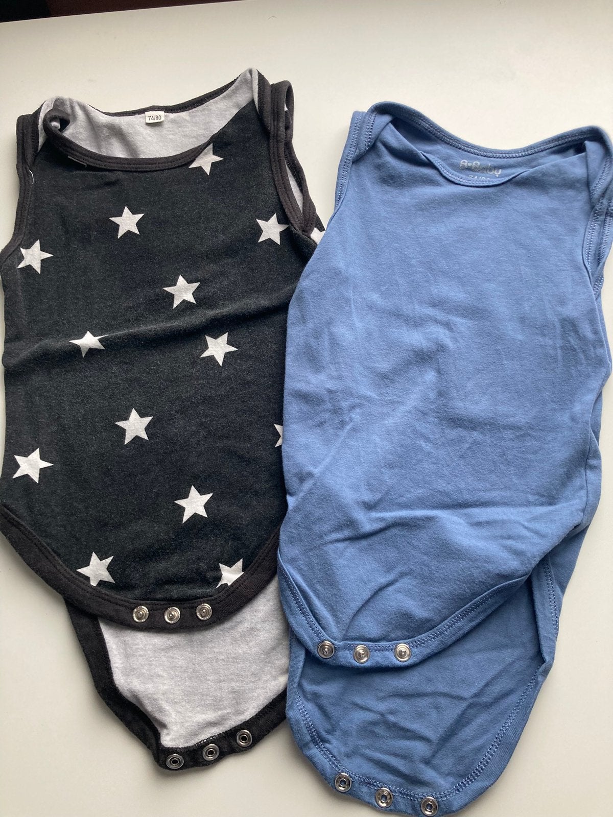Mouwloze rompers maat 74/80, Ophalen of Verzenden, Gebruikt, Jongetje of Meisje, Nacht- of Onderkleding