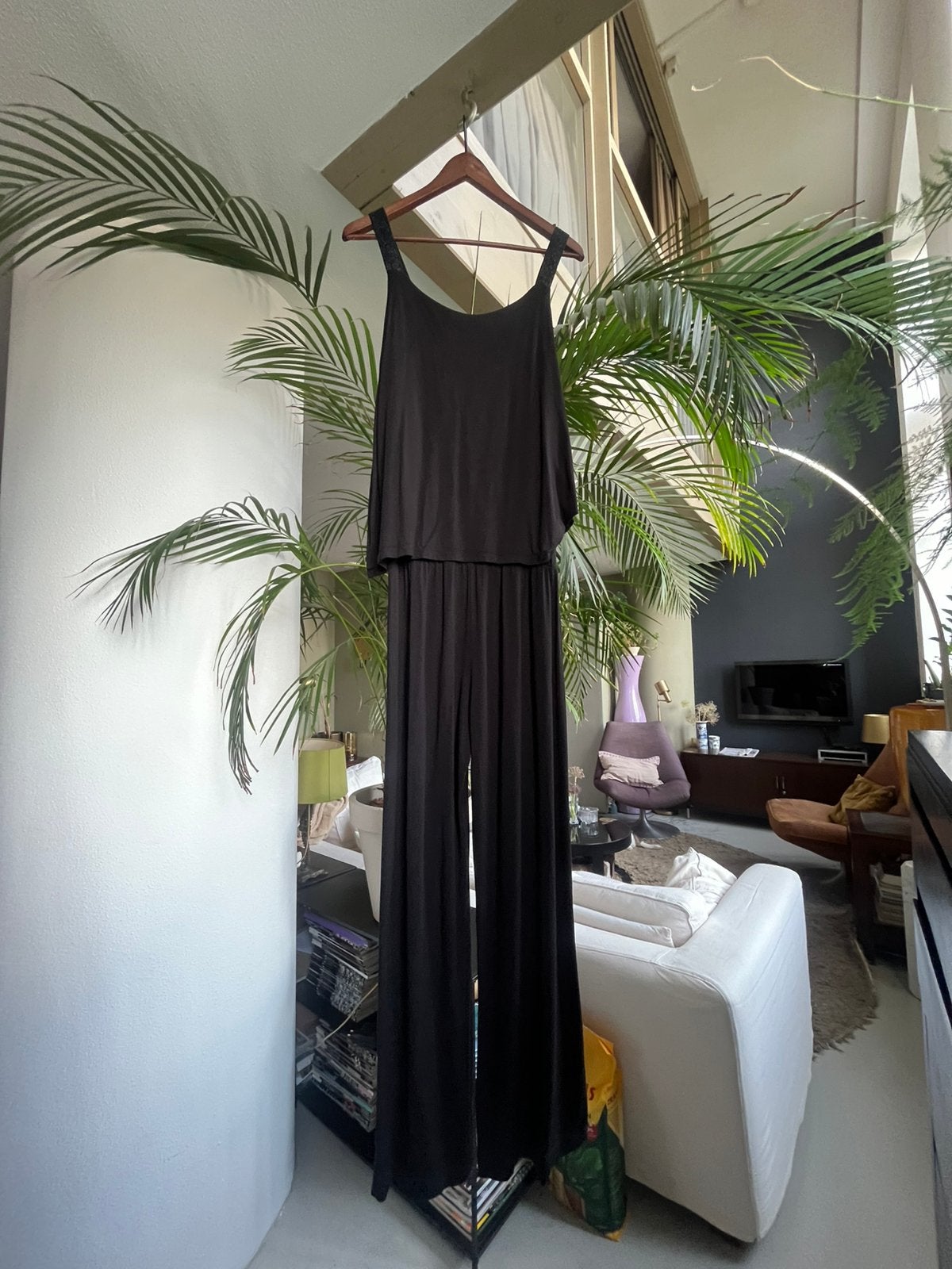 Mooie zomer JUMPSUIT, Kleding | Dames, Jumpsuits, Zo goed als nieuw, Maat 42/44 (L), Zwart, Ophalen of Verzenden