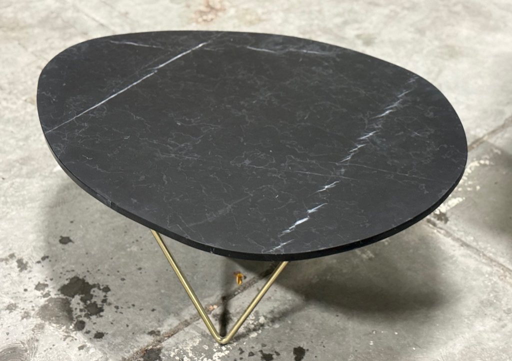 Marmeren salontafel - Furnified - Nero Marquina marmer, Ophalen, Overige materialen, Gebruikt, 100 tot 150 cm