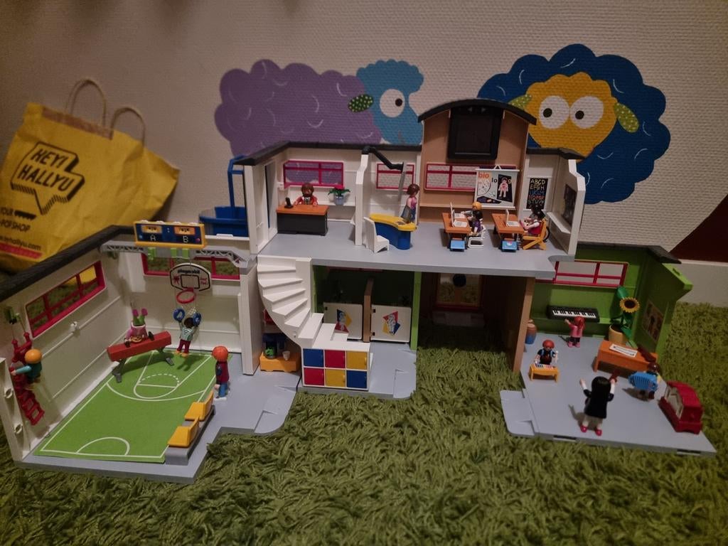 Playmobil city grote school met extra gymzaal, Ophalen