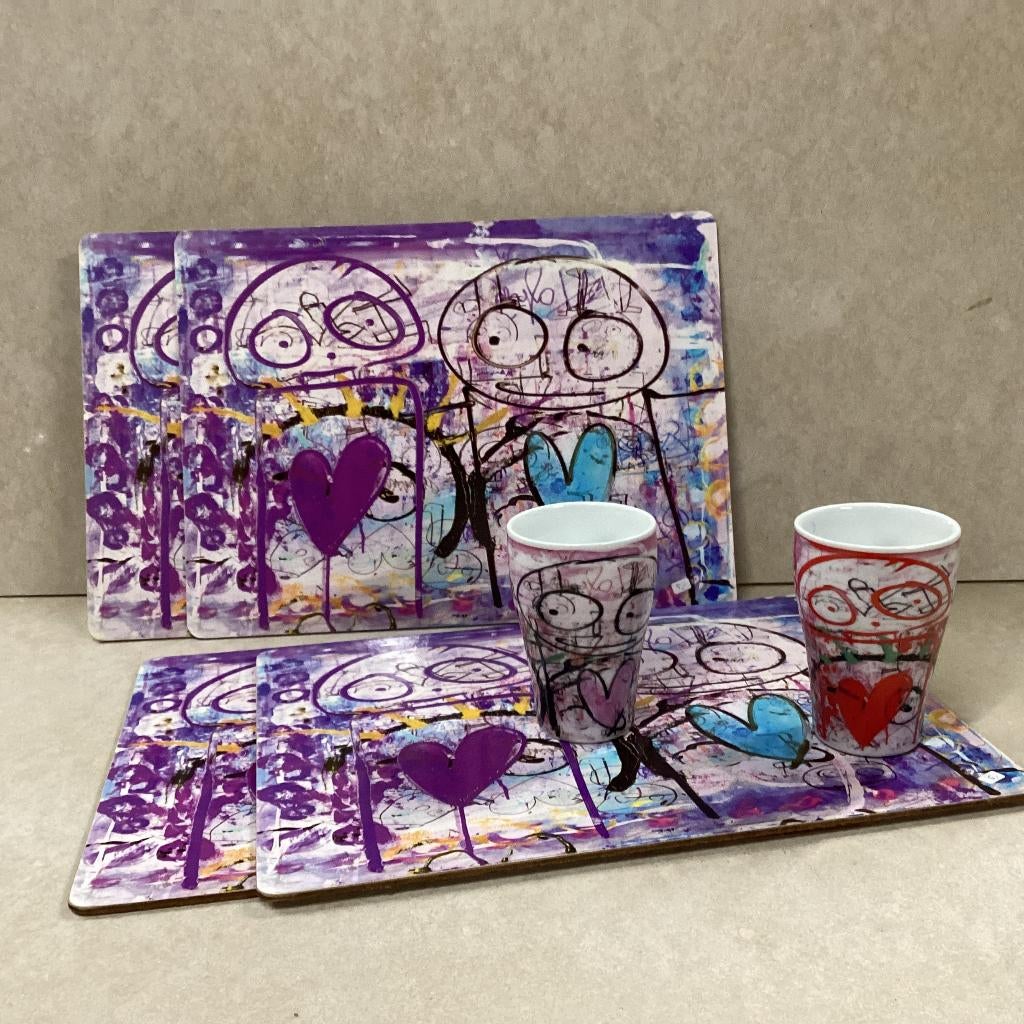 placemats Poul Pava, Huis en Inrichting, Keuken | Servies, Overige materialen, Gebruikt, Verzenden, Overige typen