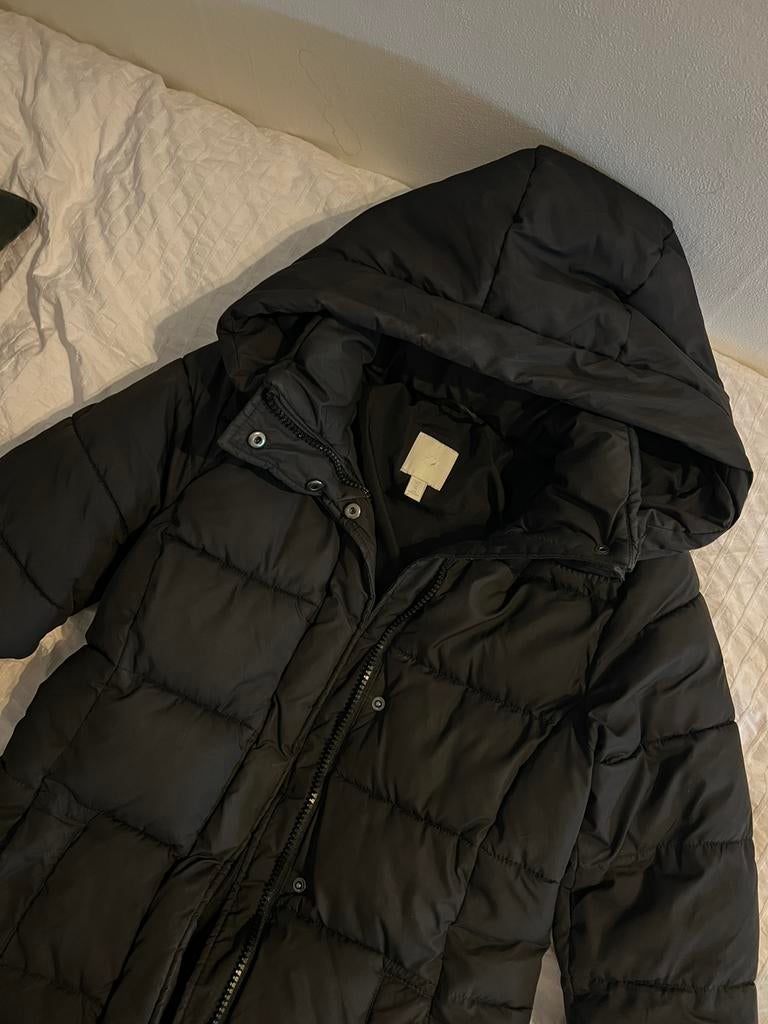 Winterjas dames H&M, Ophalen of Verzenden, Zo goed als nieuw, Maat 34 (XS) of kleiner, Zwart