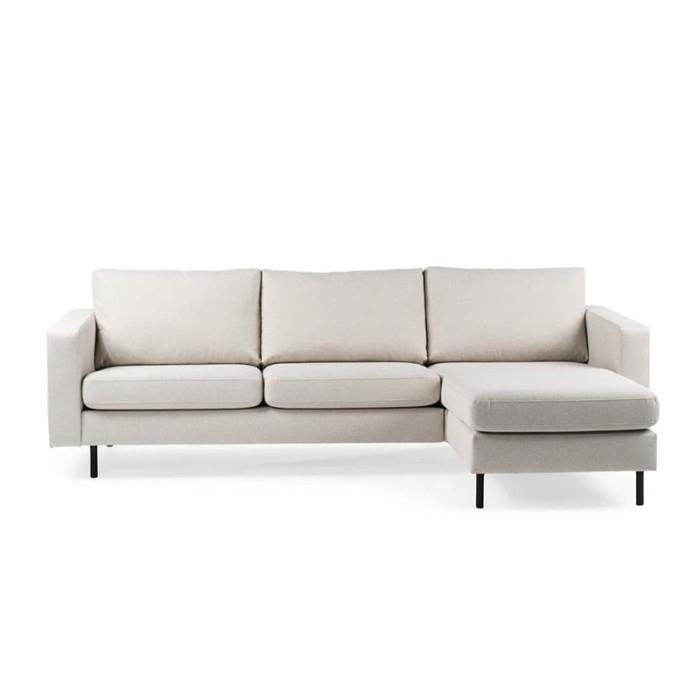 Haluta - Hoekbank Joa - 251x153x82 cm - Zand - Rechts, Niet ingevuld, Niet ingevuld, Niet ingevuld