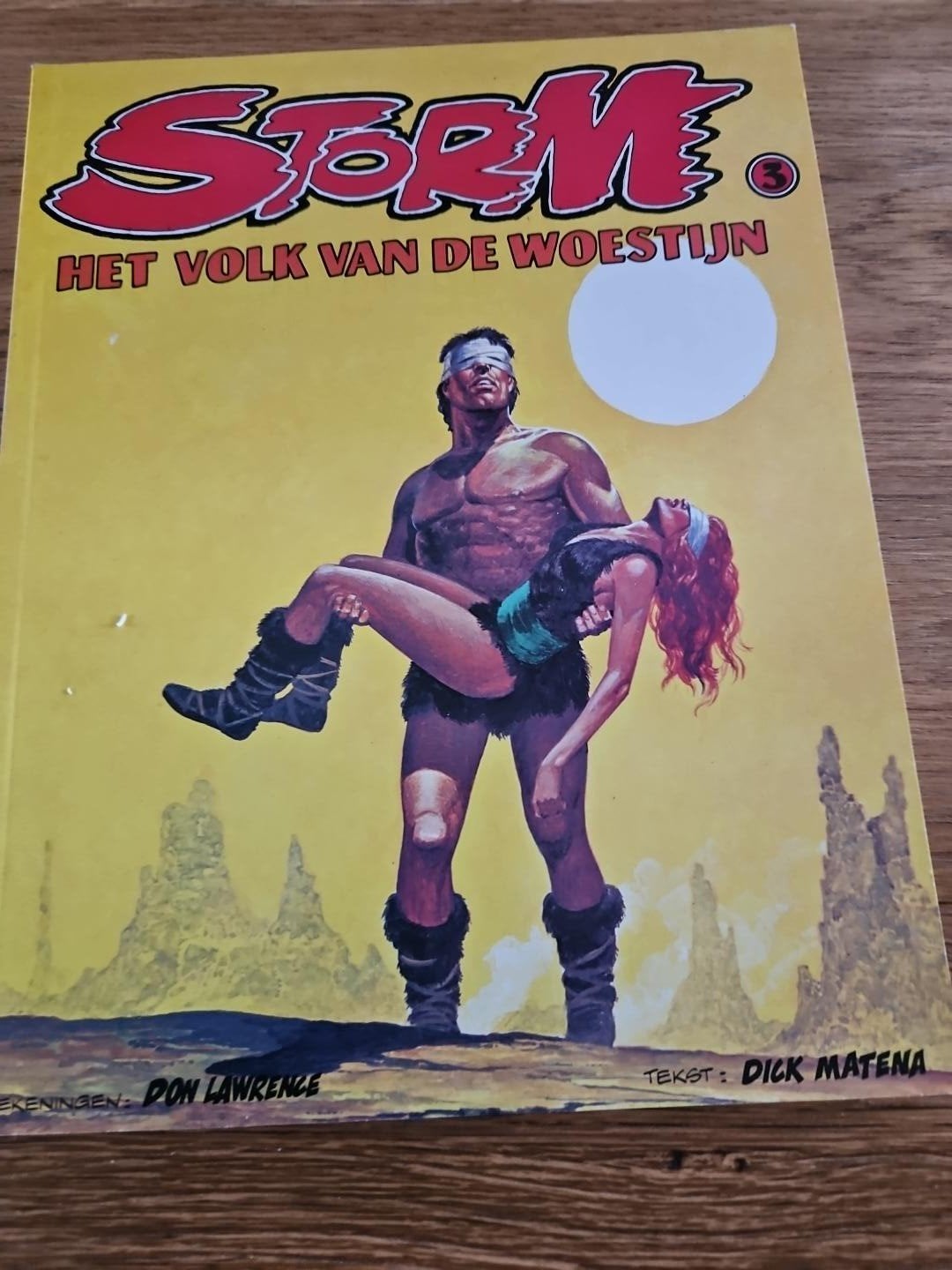 Storm 3 – Het volk van de woestijn – Don Lawrence – 1e druk, Eén stripboek, Ophalen of Verzenden, Gelezen