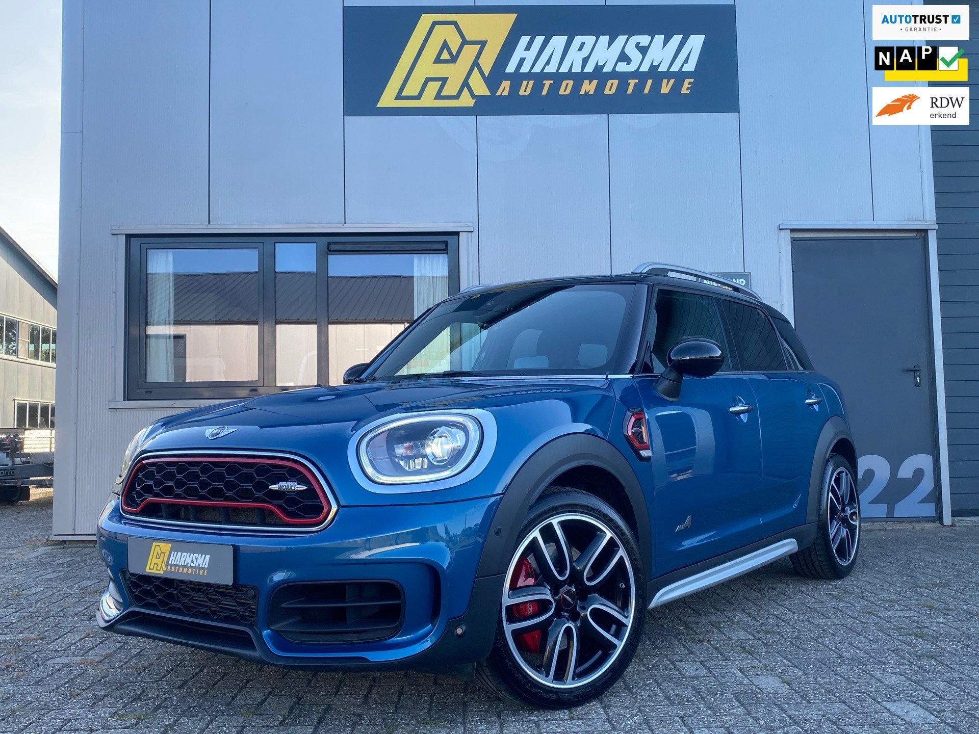 Mini Countryman 2.0 John Cooper Works ALL4 Chili |Harman Kar, Auto's, Mini, Automaat, 1998 cc, Blauw, Vierwielaandrijving