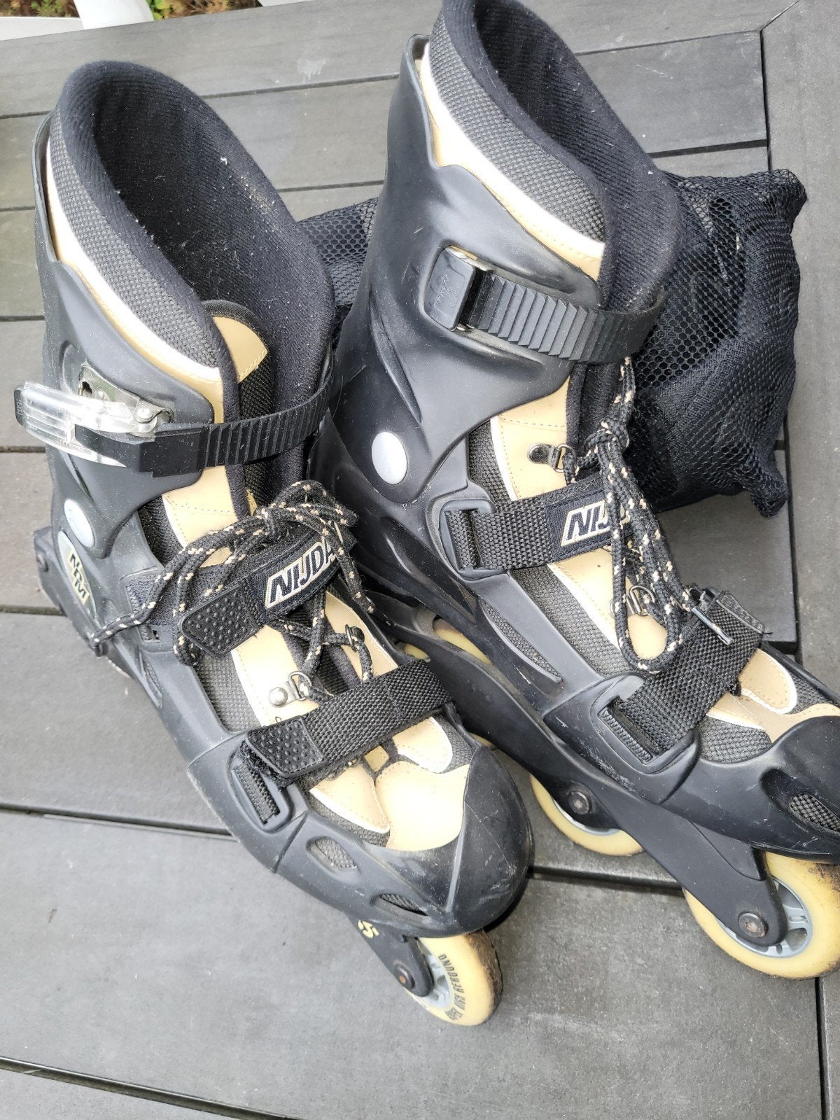 Nijdam inline skates met bescherming, Ophalen of Verzenden, Gebruikt, Overige typen, Nijdam