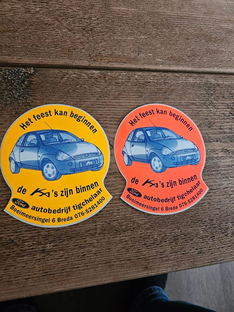 Ford Kia Auto stickers, Ophalen of Verzenden, Zo goed als nieuw, Auto's