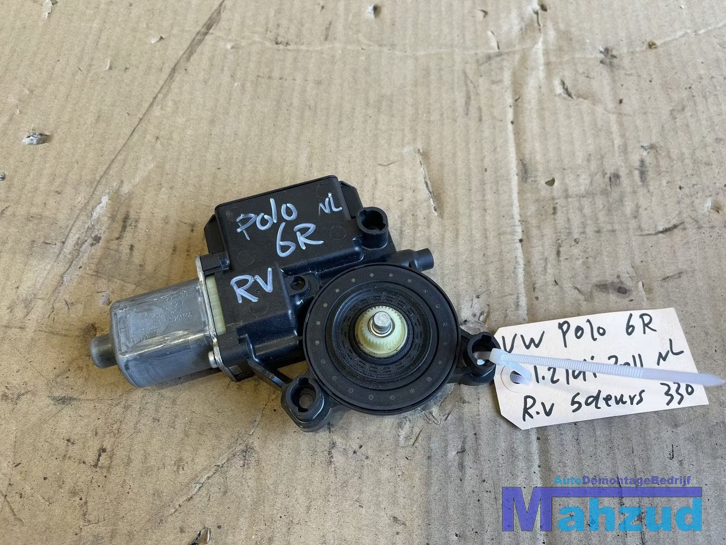 VW POLO 6R Raammechaniek motor rechts voor 6R0959802AD, Auto-onderdelen, Ruiten en Toebehoren, Gebruikt, Volkswagen, Volkswagen AG