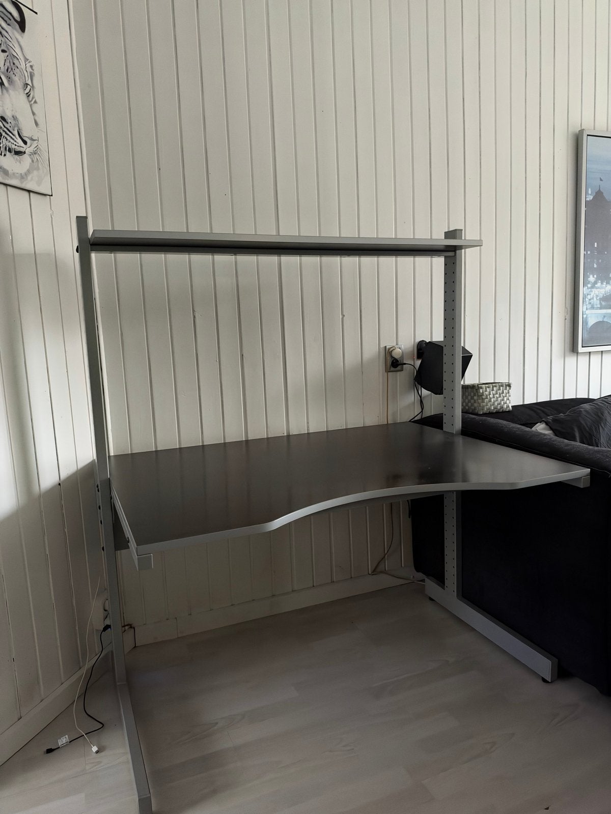 Ikea, Modern Computerbureau Opbergruimte - Zo goed als nieuw, Ophalen, Gebruikt, 120 cm, Metaal