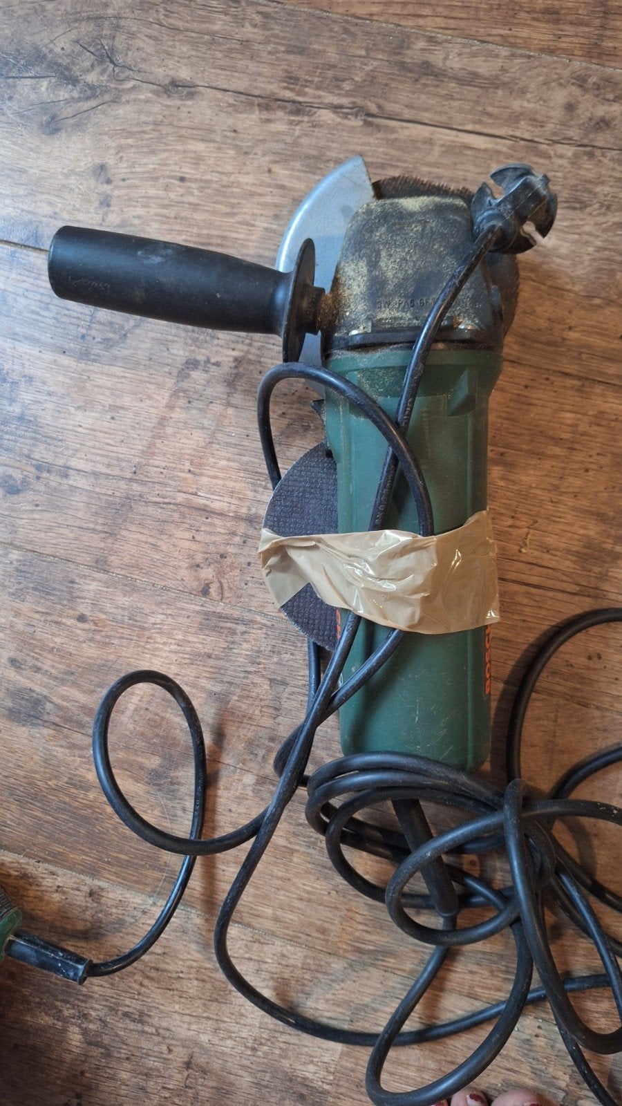 Bosch PWS 550 haakse slijper - sleutel kwijt, Ophalen of Verzenden, Gebruikt, Minder dan 700 watt, Haakse handslijpmachine
