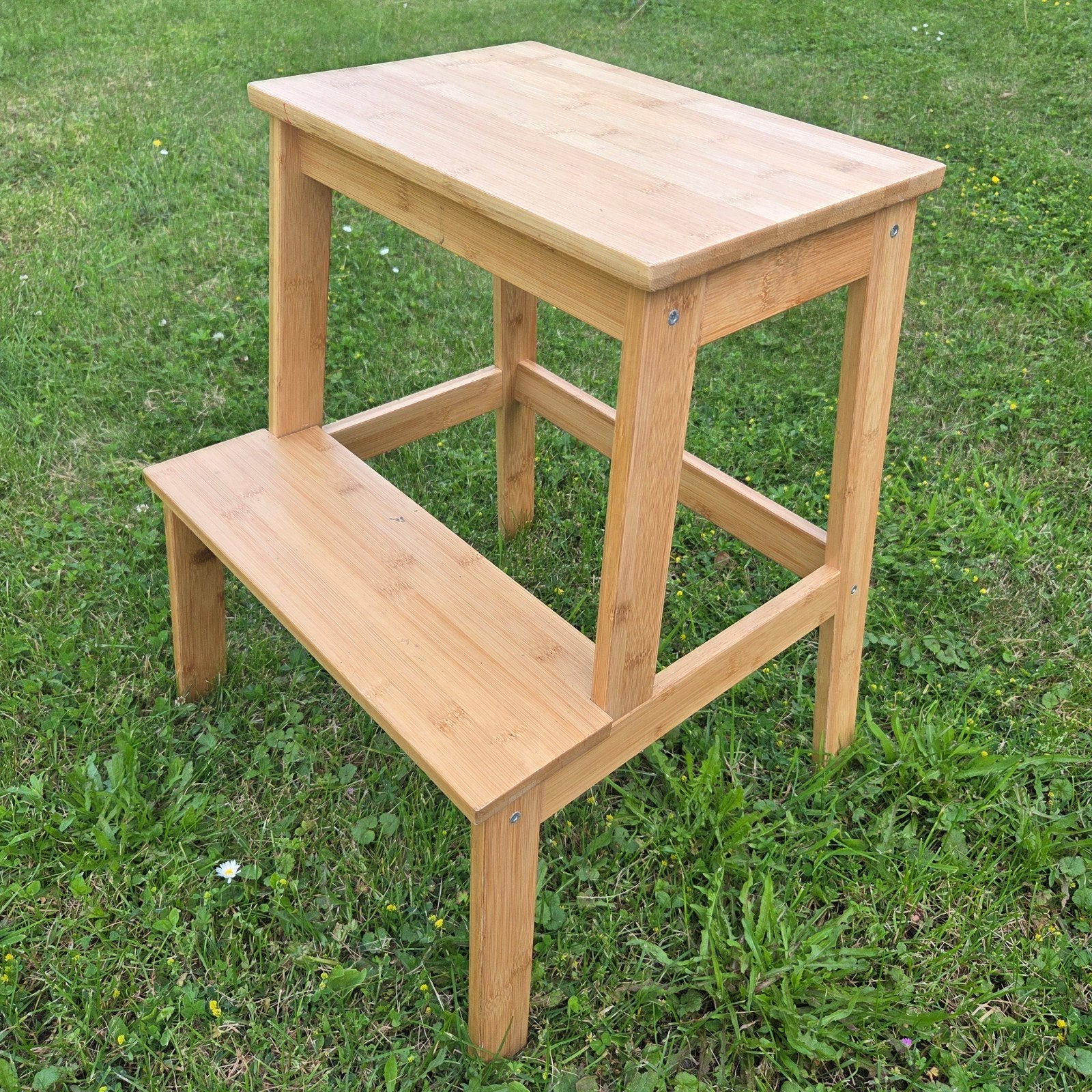 Bamboe krukje Ikea Tenhult trapje badkamerkruk, Ophalen, Zo goed als nieuw, Hout