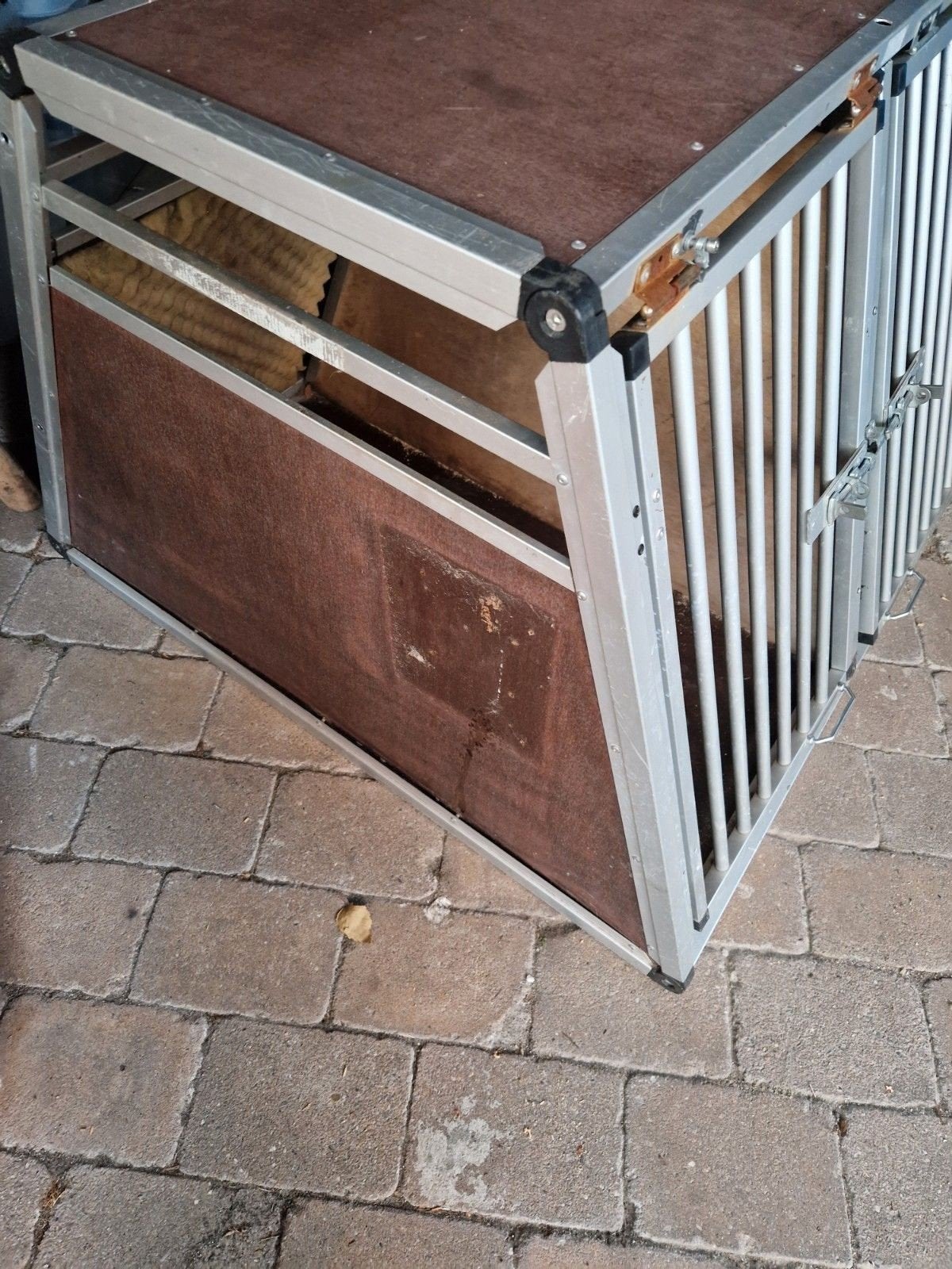 Dubbele hondenbench, Dieren en Toebehoren, Hondenhokken, Ophalen, Minder dan 65 cm