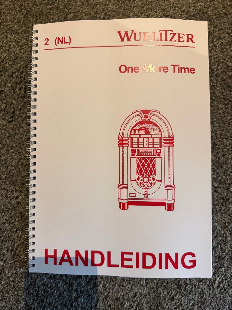 Jukebox Wurlitzer 1015 OMT Handleiding Nederlandse versie, Met singles, Nieuw, Ophalen of Verzenden, Wurlitzer