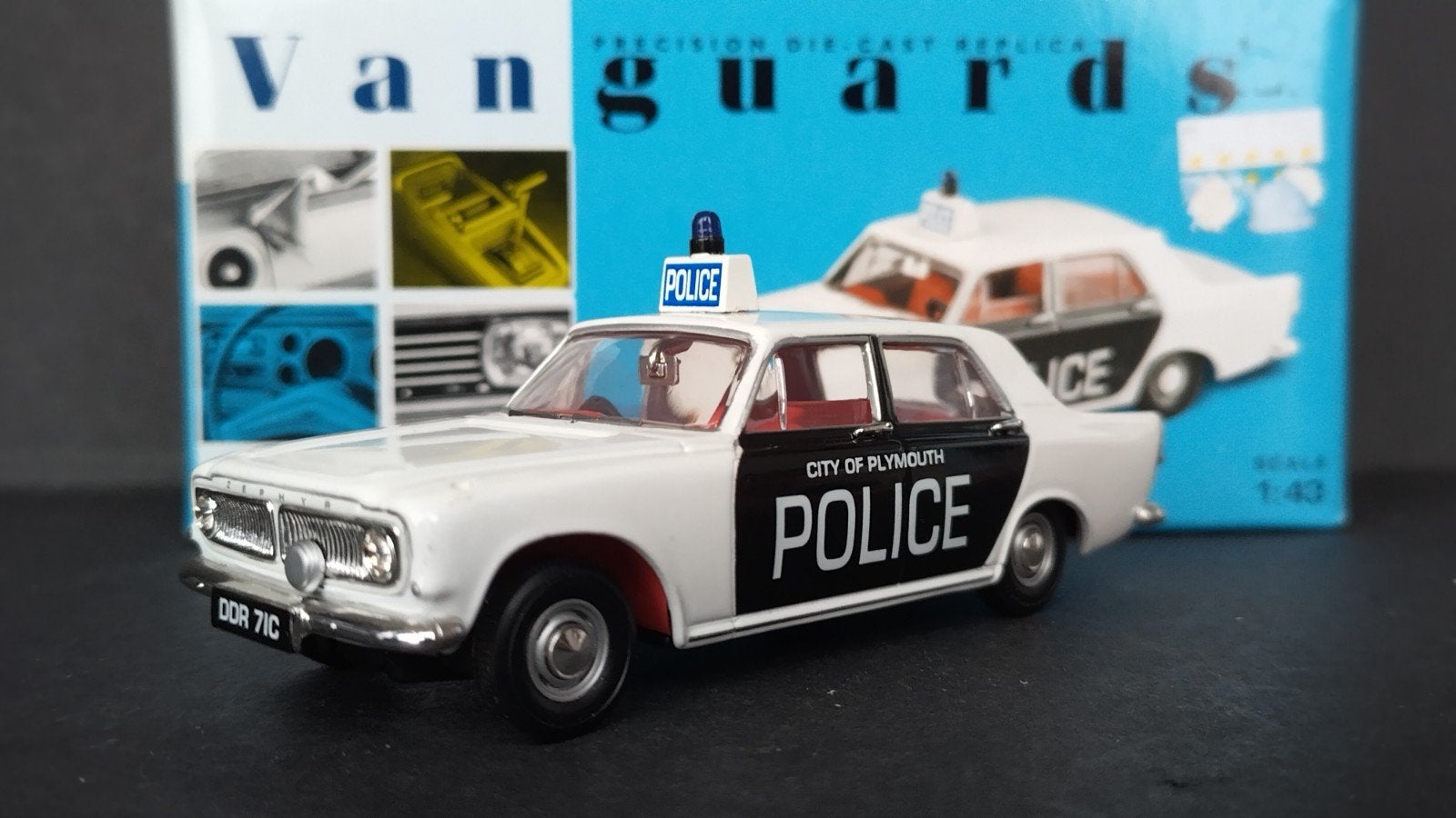 Ford Zephyr 6 police Plymouth City 1:43 Vanguards Pol, Auto, ., Nieuw, .