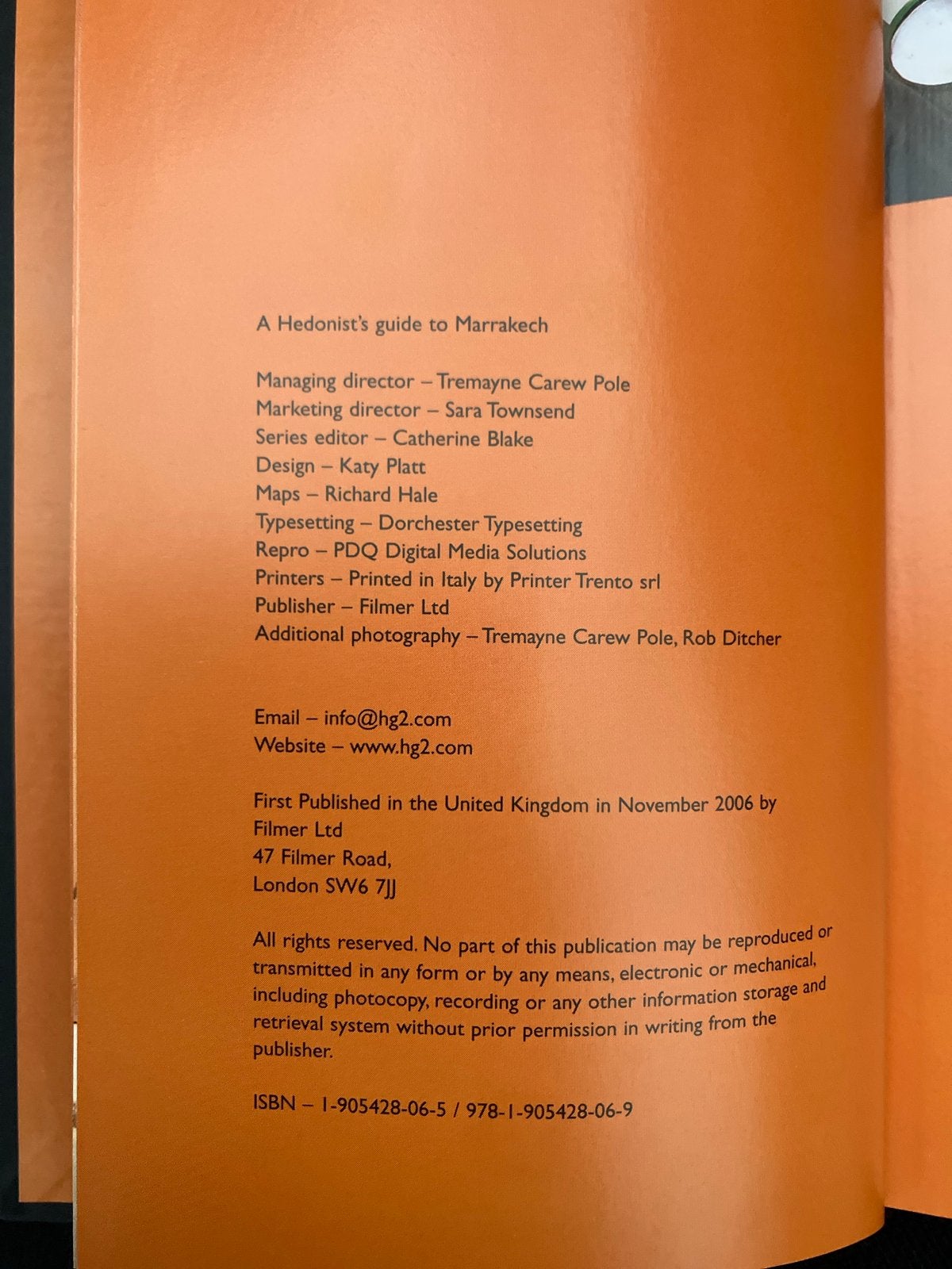 Hg2 Marrakech: A Hedonist's Guide to Marrakech, Boeken, Overige merken, Afrika, Ophalen of Verzenden, Zo goed als nieuw