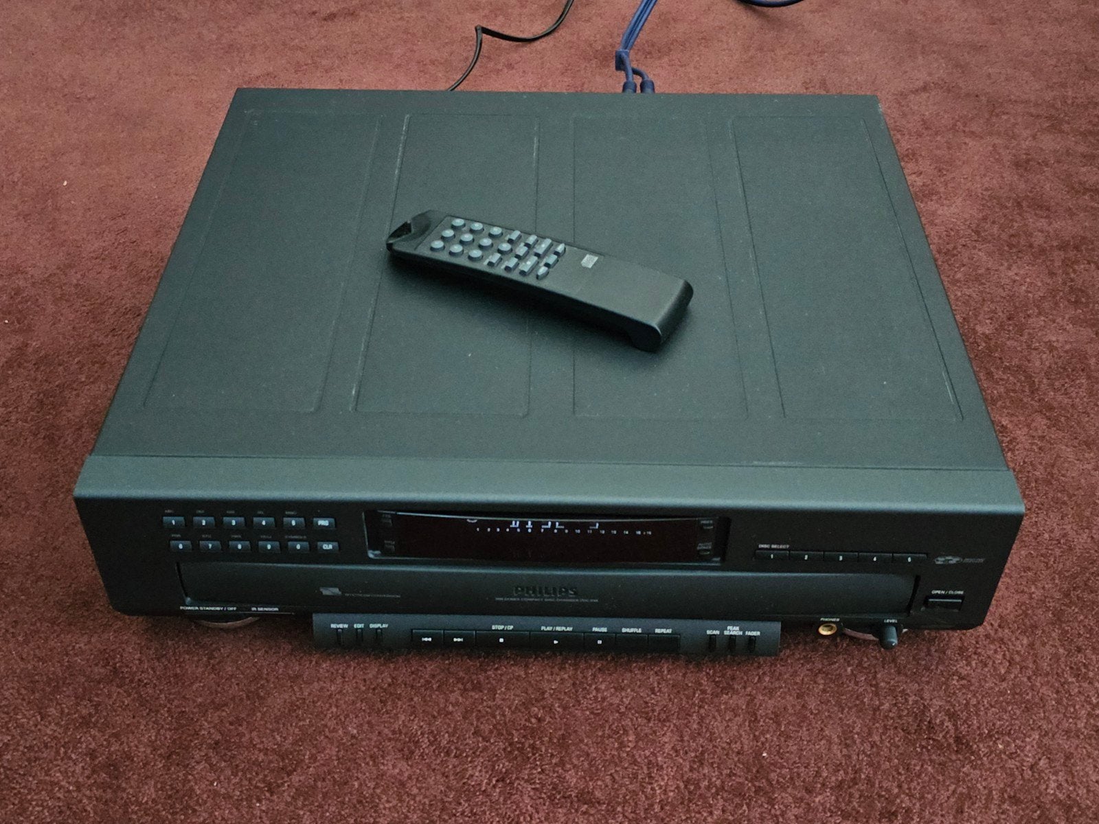 Philips CDC-936 cd-speler -nieuwstaat- 5-disc wisselaar+a.b., Audio, Tv en Foto, Cd-spelers, Ophalen of Verzenden, Zo goed als nieuw
