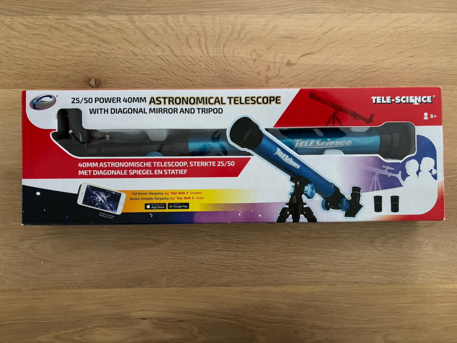 Tele-science astronomische telescoop, Ophalen of Verzenden, Zo goed als nieuw, Minder dan 80 mm, Lenzentelescoop (refractor)