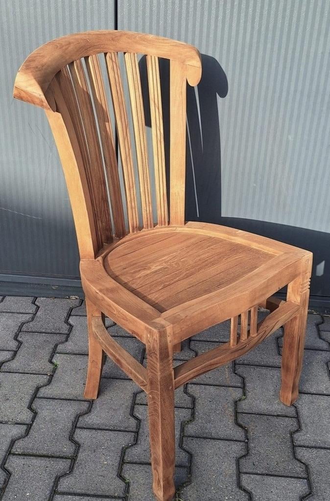 Stoelen teakhout 10 stuks beschikbaar, Huis en Inrichting, Stoelen, Gebruikt, Bruin, Ophalen of Verzenden, Landelijk