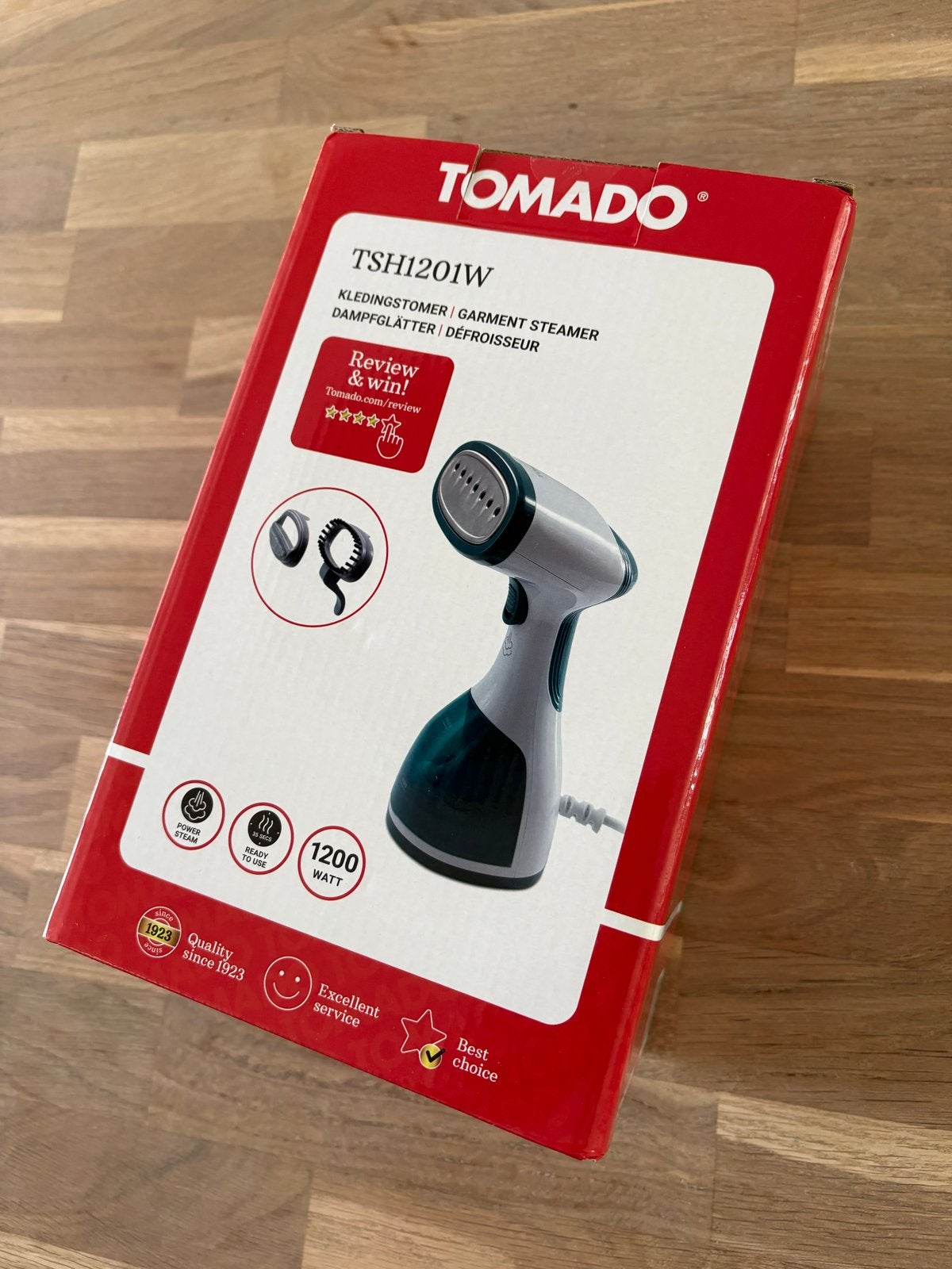 Tomado TSH1201W Kledingstomer, Ophalen of Verzenden, Zo goed als nieuw, Kledingstomer