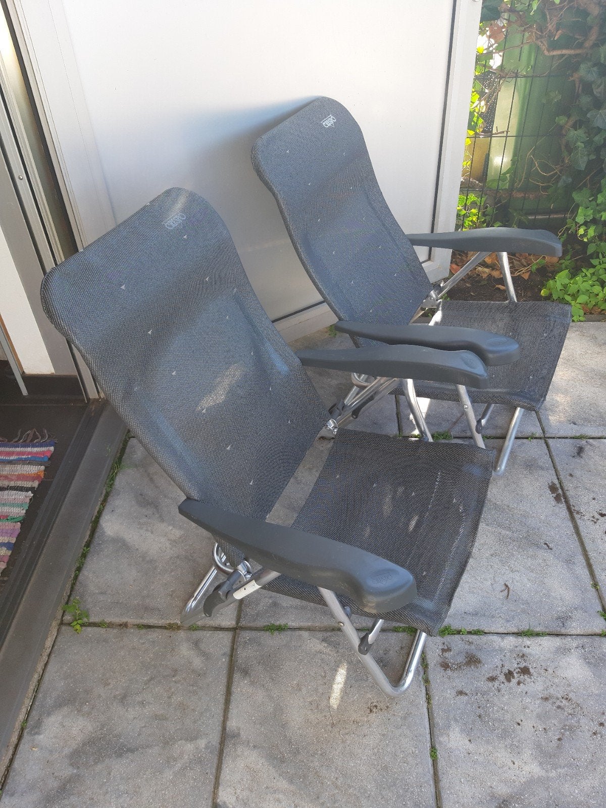 Strandstoeltjes CRESPO 2 x, Ophalen of Verzenden, Gebruikt, Campingstoel