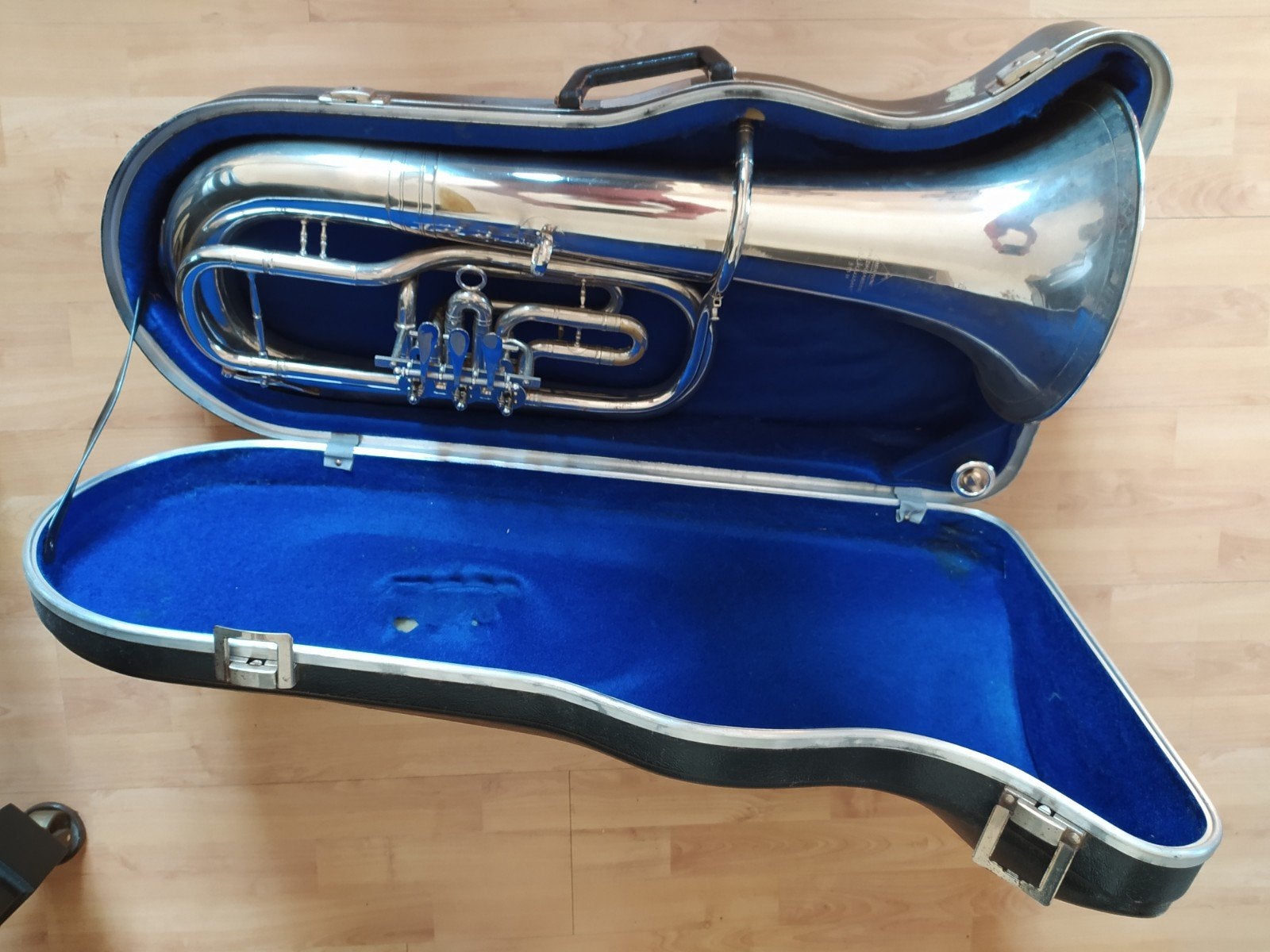 Miraphone Waldkraiburg Exklusiv 513 H Bariton met koffer, Ophalen, Zo goed als nieuw, Koperblazer