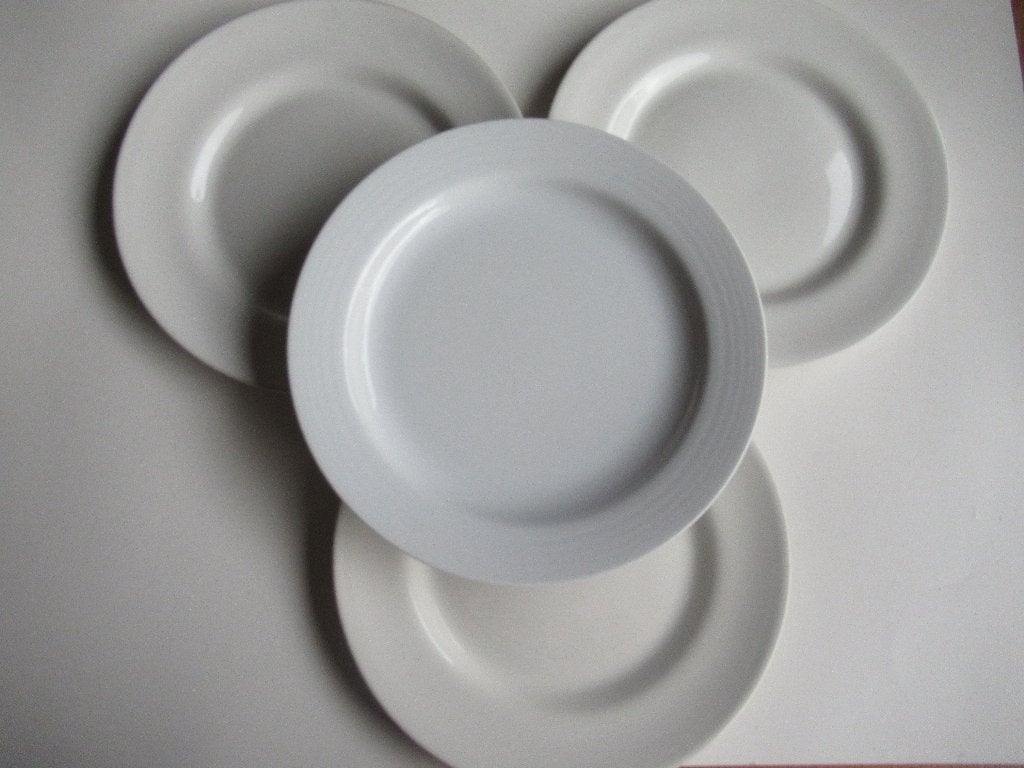 4 Witte Hema dinerborden, Ophalen, Hema, Gebruikt, Bord(en)
