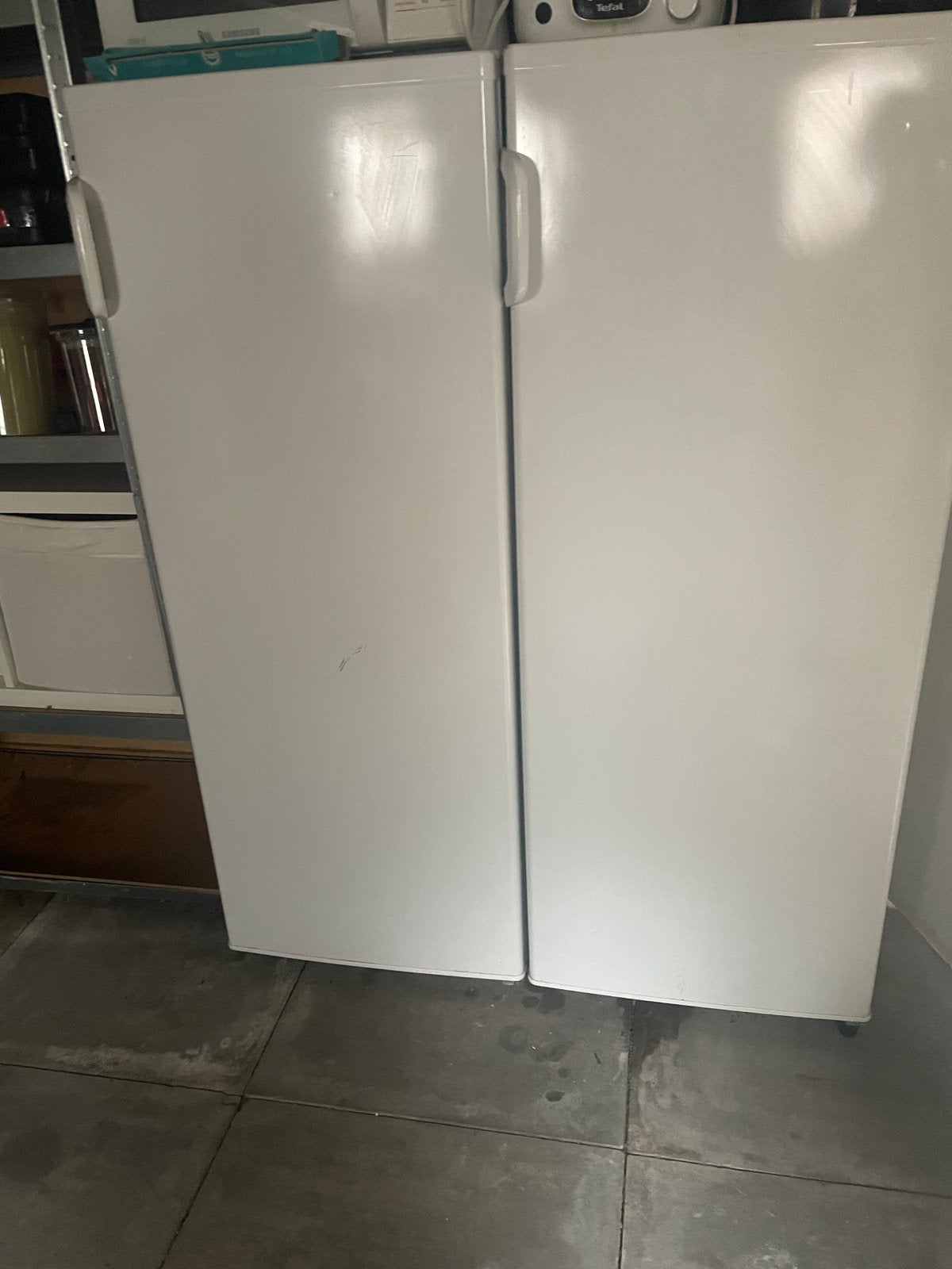 Koelkast en vriezer set - Wit, goede staat, Ophalen, Gebruikt, 200 liter of meer, 60 cm of meer