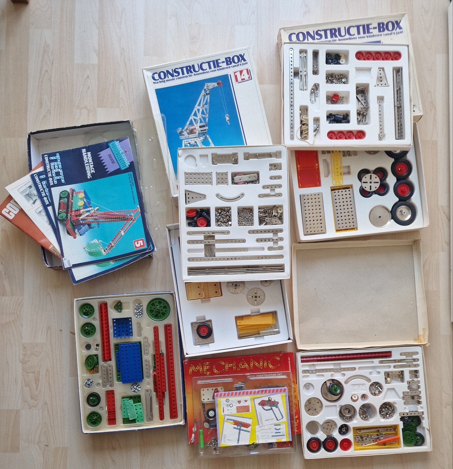Grote partij constructie speelgoed, soort meccano, Ophalen, Gebruikt, Overige merken