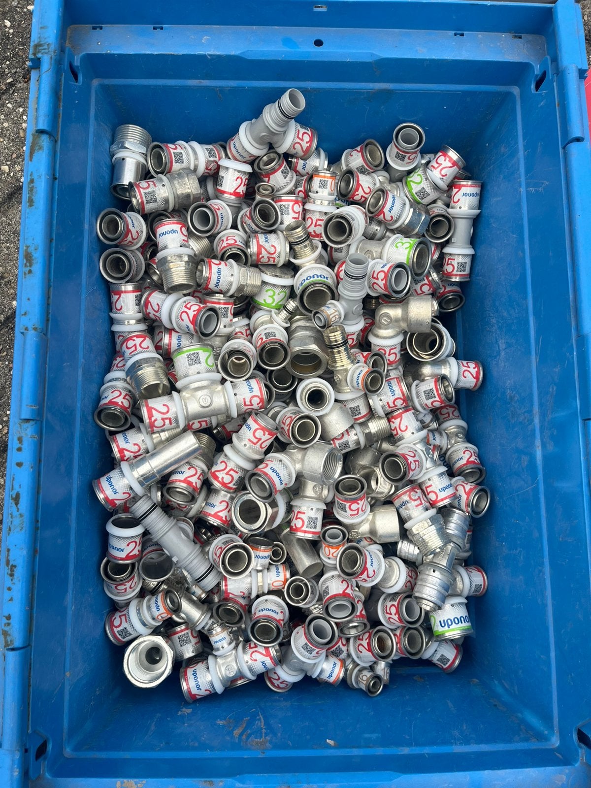 uponor koppelingen partij, Doe-het-zelf en Verbouw, Overige materialen, 6 meter of meer, Overige typen, Zo goed als nieuw