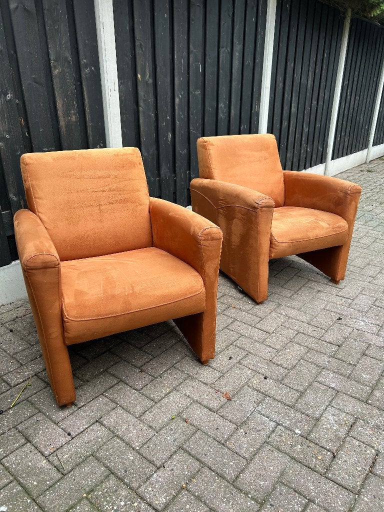 Montel stoelen/ fauteuils 2 stuks, Huis en Inrichting, Ophalen, 75 tot 100 cm, Zo goed als nieuw, Stof