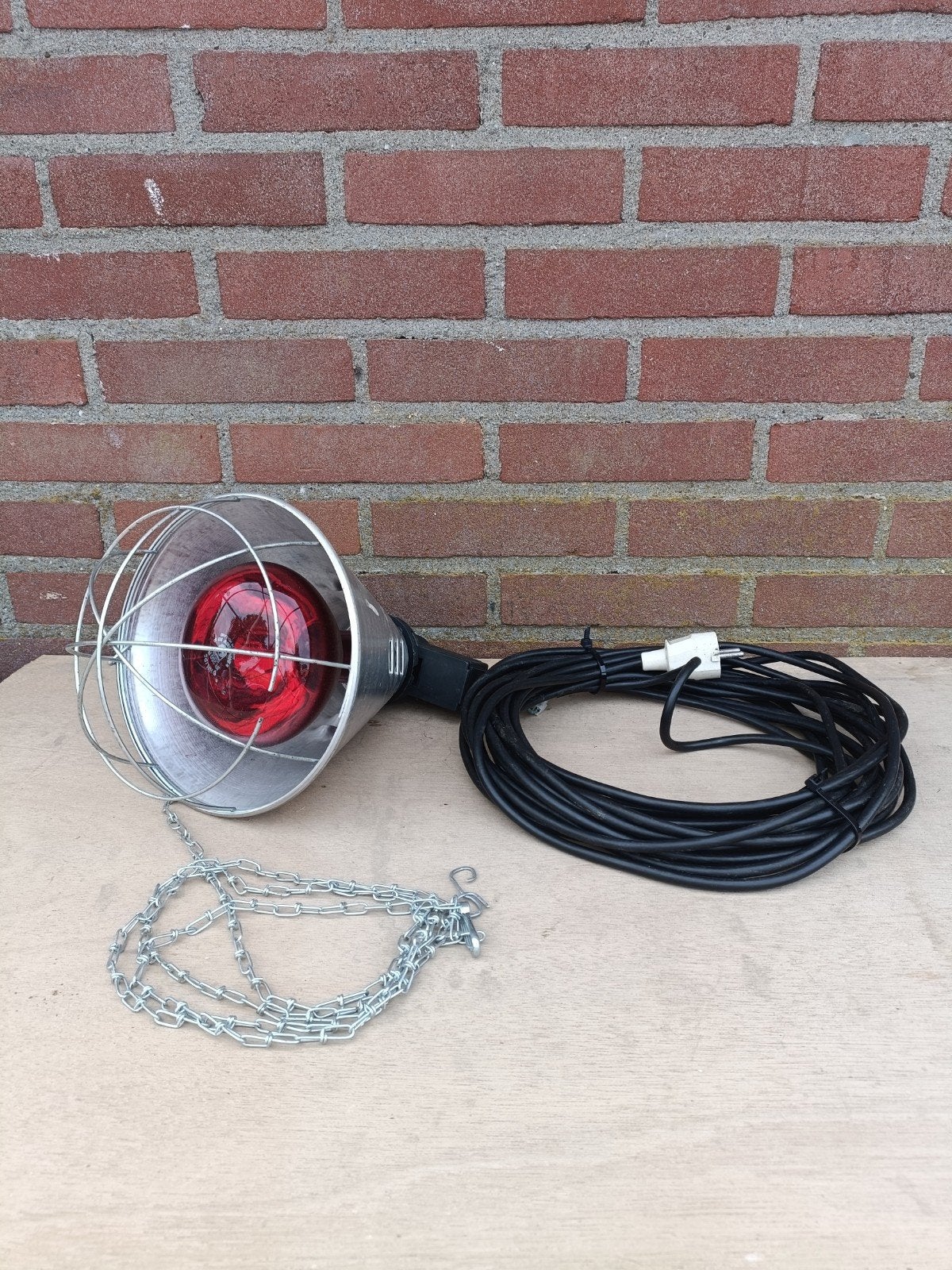 Infrarood lamp - Warmtelamp met beschermkooi, Ophalen, Gebruikt, Industrieel