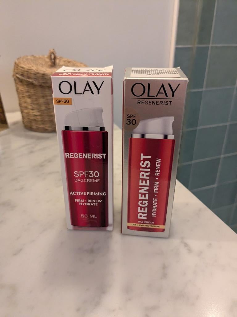 2x Olay Regenerist SPF30 dagcrème (nieuw, ongeopend), Sieraden, Tassen en Uiterlijk, Uiterlijk | Gezichtsverzorging, Ophalen of Verzenden