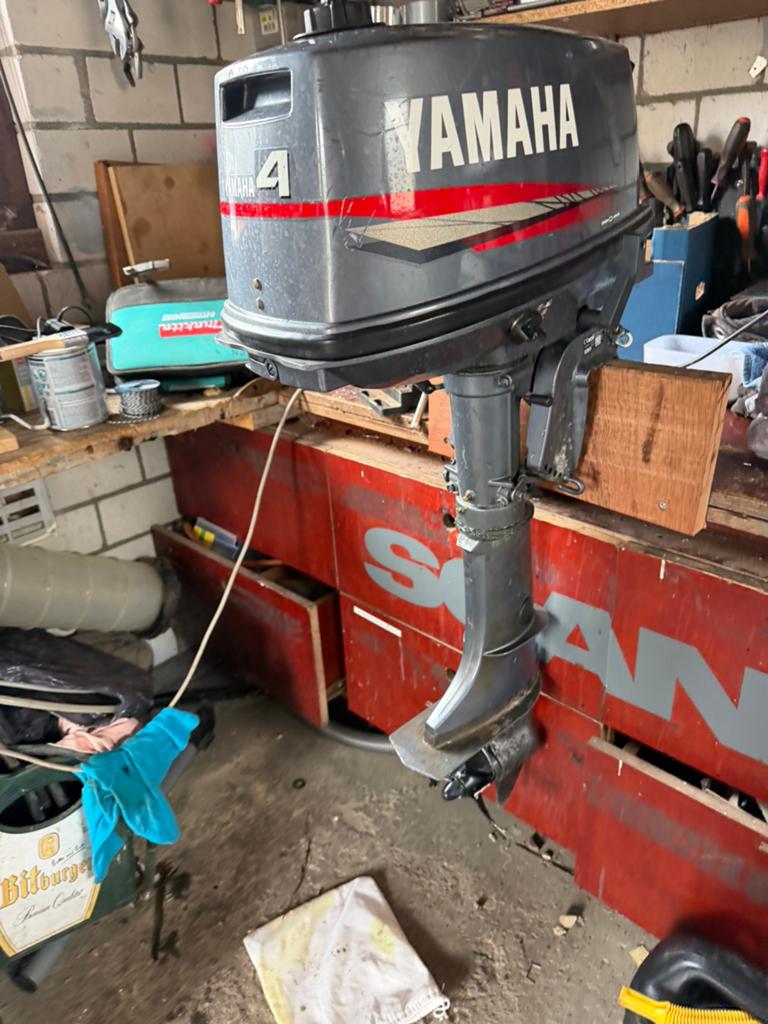 Yamaha 4 pk 2-takt kortstaart buitenboordmotor, Watersport en Boten, Bootonderdelen, Ophalen, Gebruikt, Motor en Techniek, Motorboot