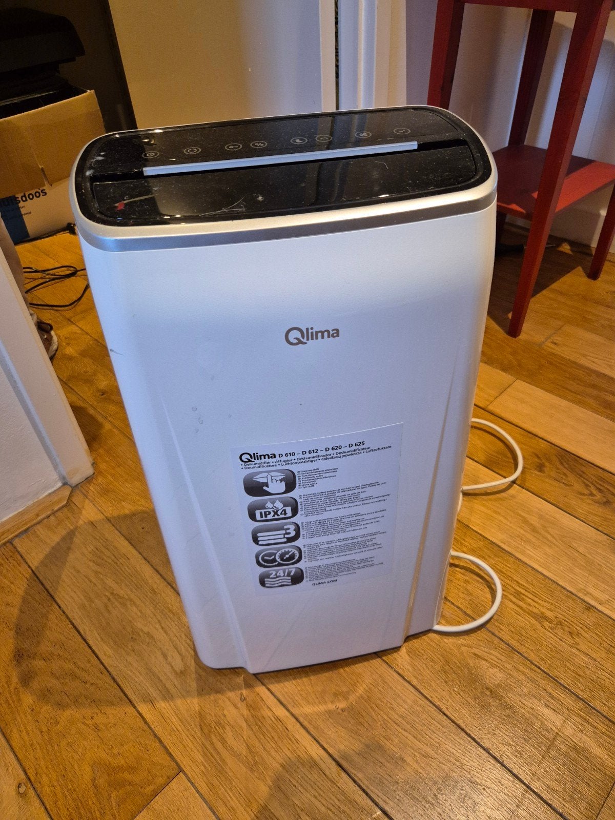 Qlima Mobiele luchtontvochtige D 610 - D 612 - D 620 - D 625, Ophalen, Koelen en Ontvochtigen, Mobiele airco, 3 snelheden of meer