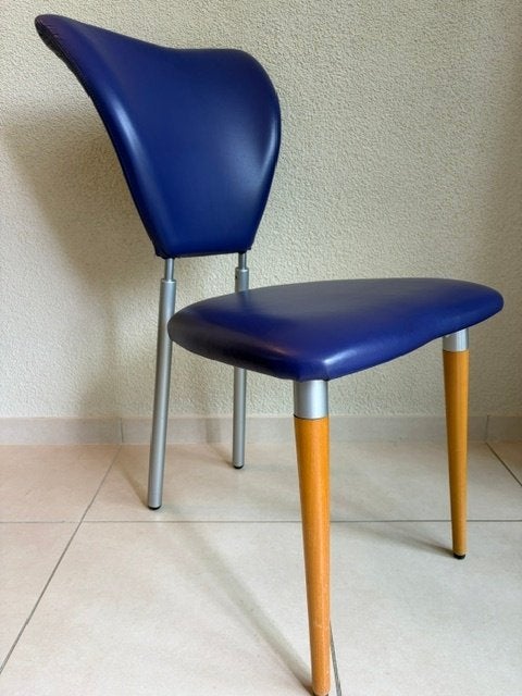 Eettafelstoelen, Huis en Inrichting, Stoelen, Ophalen, Zo goed als nieuw, Vijf, Zes of meer stoelen, Leer
