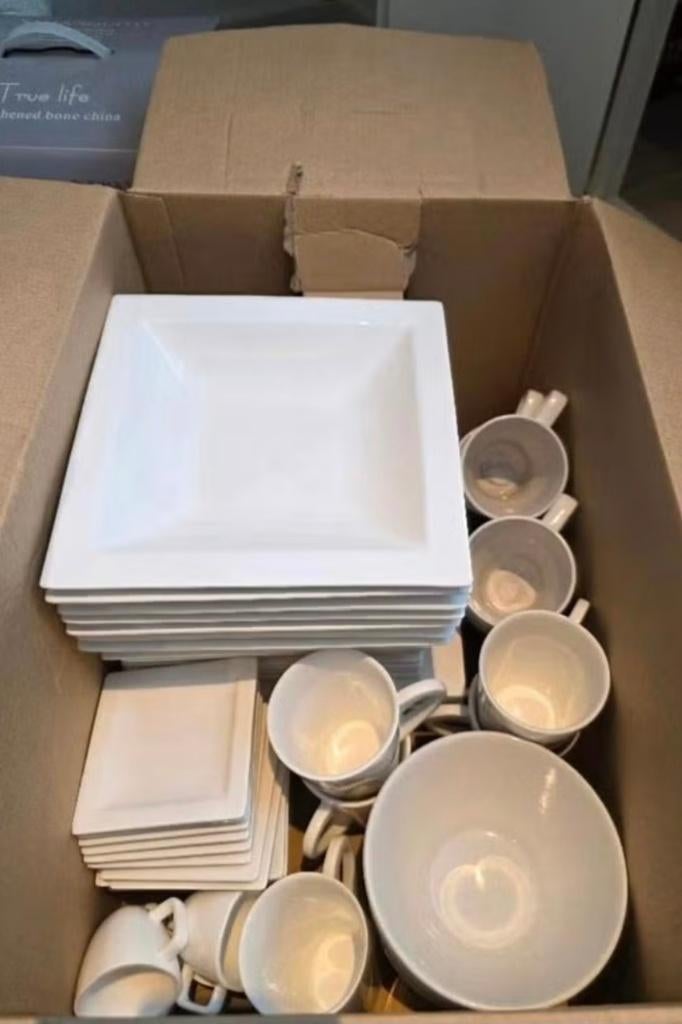 True life serviesset, Huis en Inrichting, Keuken | Servies, Zo goed als nieuw, Compleet servies, Overige stijlen, Porselein, Ophalen