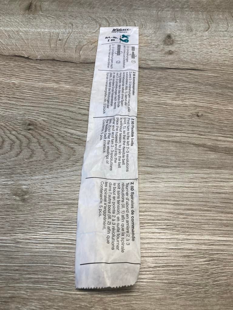 Wilesco aandrijfsnaren Z 80 - 6 stuks, Antiek en Kunst, Ophalen