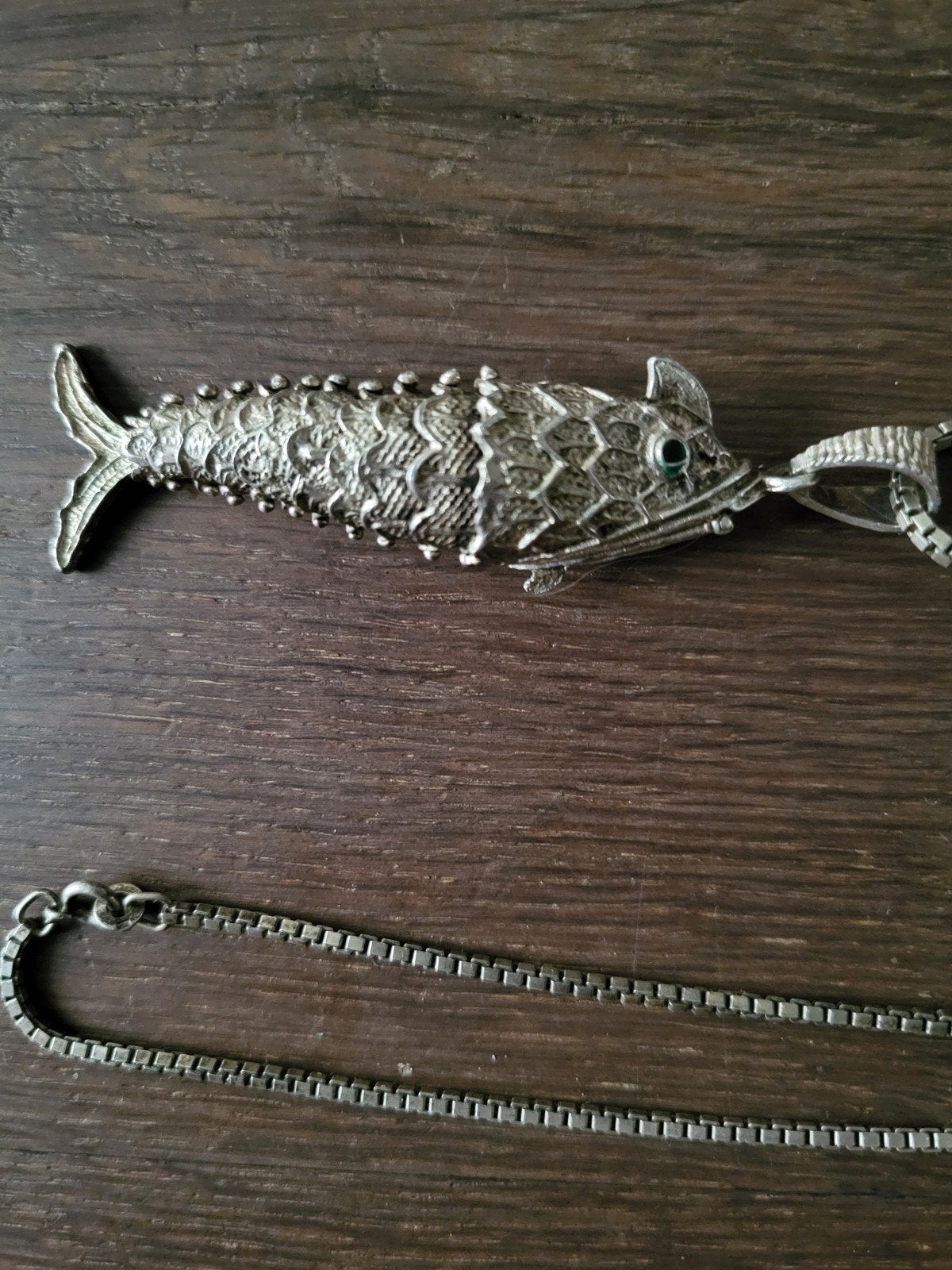 Prachtige Antieke Zilveren Parfumhanger Vis- S van Gelder, Sieraden, Tassen en Uiterlijk, Ophalen of Verzenden, Zilver